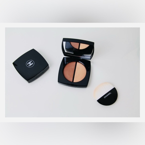 CHANEL BEAUTY Duo Bronze Et Lumière Powder Compact in Medium, NEW NIB - RARE! - Picture 4 of 10